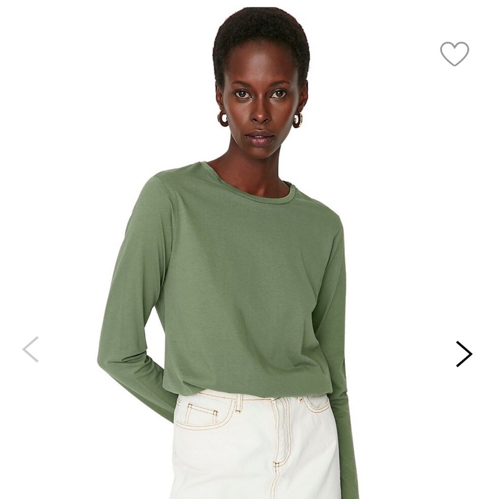 Women’s Basics Regular Basic Crew Neck Knit T-Shirt